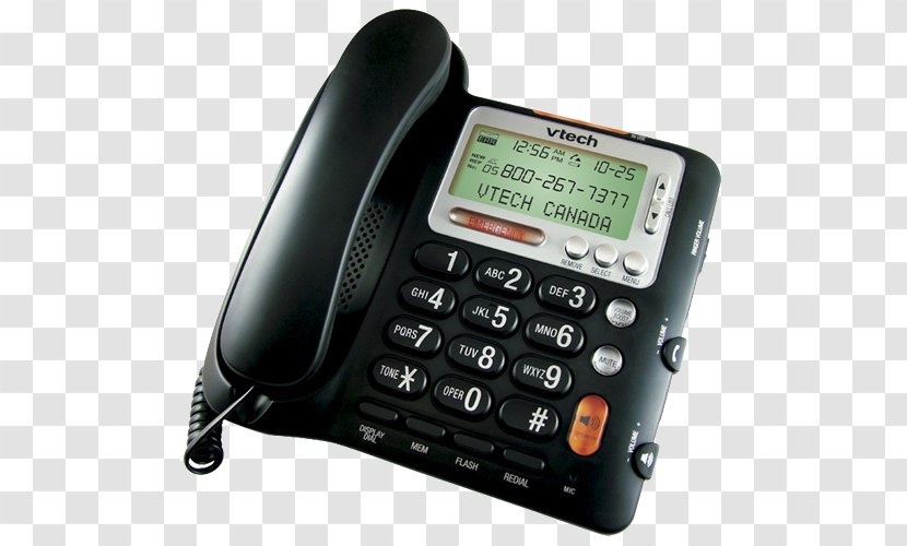 Cordless Telephone Home & Business Phones Speakerphone VTech - Telephony - Phone Transparent PNG