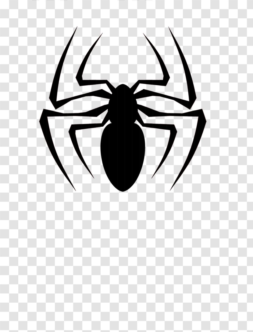 Spider-Man Eddie Brock Miles Morales Venom Marvel Comics - Blog - Black Spider Siluet Logo Image Transparent PNG