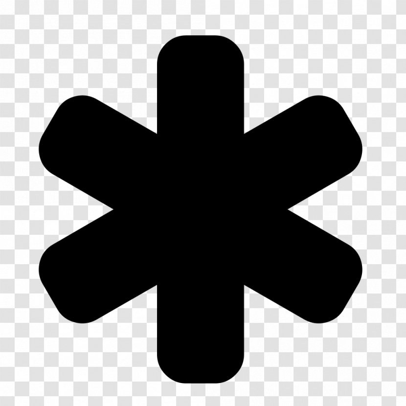 Asterisk Symbol Font Awesome Glob - Ambulance Transparent PNG