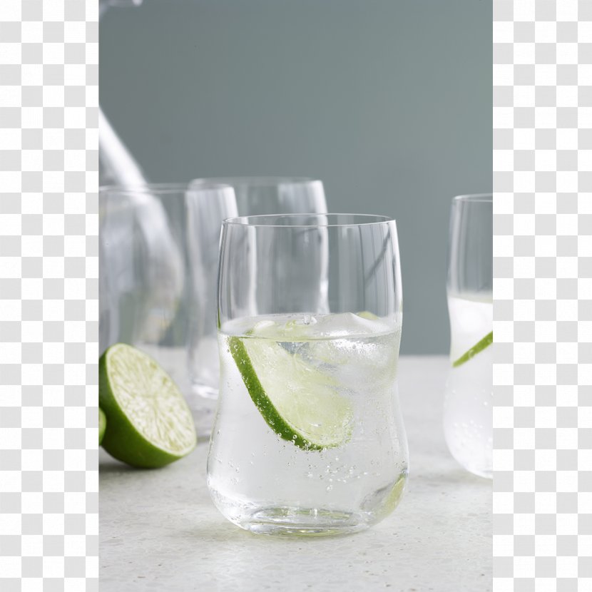 Rickey Waterglass Caipirinha Gin And Tonic - Lemon Juice - Glass Box Transparent PNG