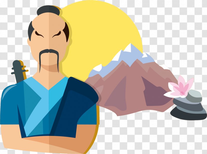 Mount Fuji Clip Art - Male - Japanese Swordsman Transparent PNG