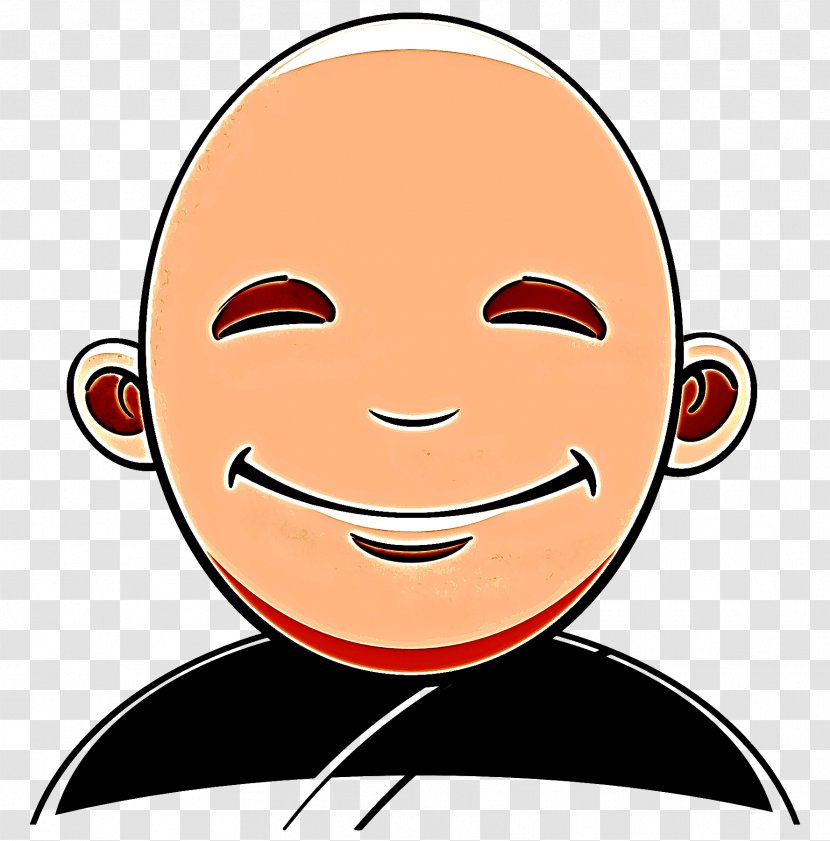 Face Cartoon Cheek Facial Expression Smile - Chin - Eyebrow Transparent PNG