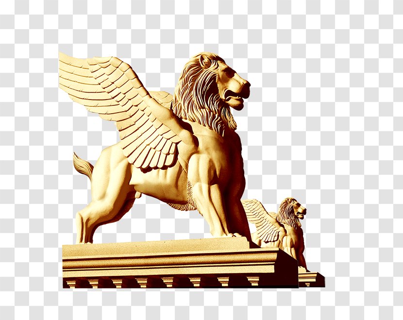 Lion Statue - Cat Like Mammal - Property Pegasus Transparent PNG