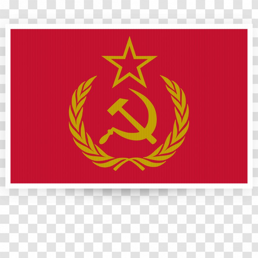 Communist Party Of The Soviet Union Flag Capital - Watercolor Transparent PNG