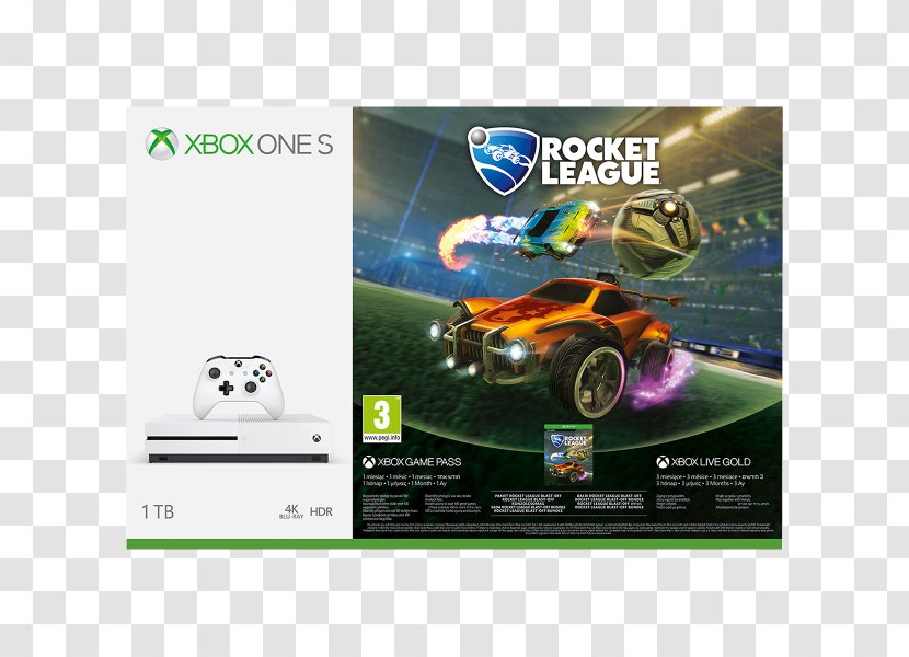 Rocket League Xbox One S Ultra HD Blu-ray Controller FIFA 18 - Gadget Transparent PNG