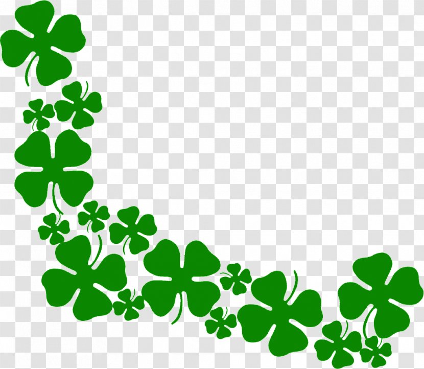 Four-leaf Clover Shamrock Clip Art - Green Transparent PNG