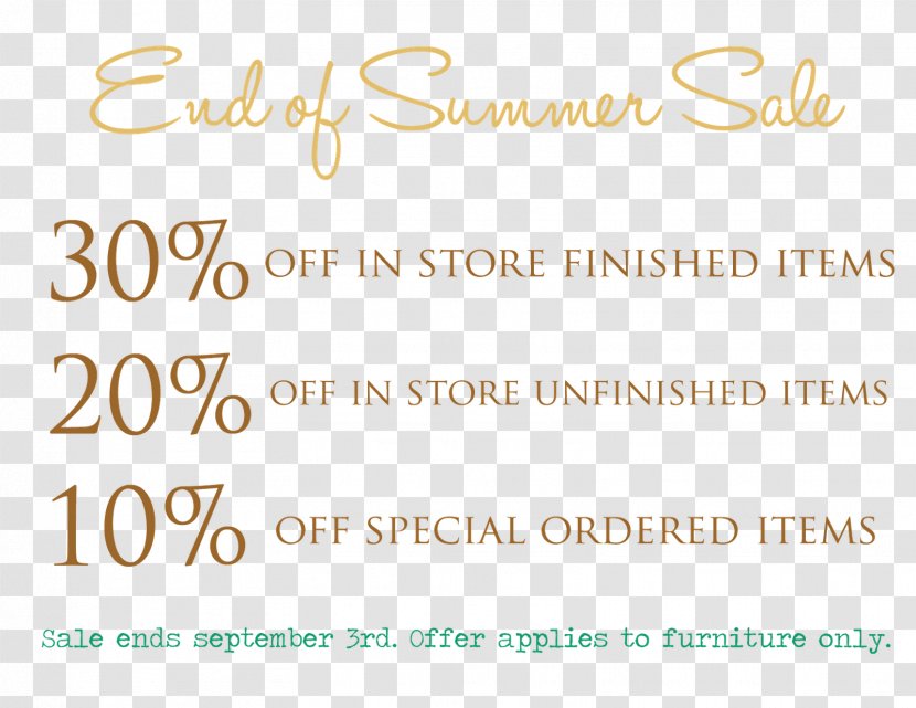 Calligraphy Paper Brand Line Font - Text - End Of Summer Sale Transparent PNG