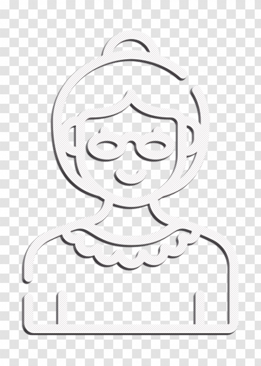 Grandmother Icon Family Life Icon Woman Icon Transparent PNG