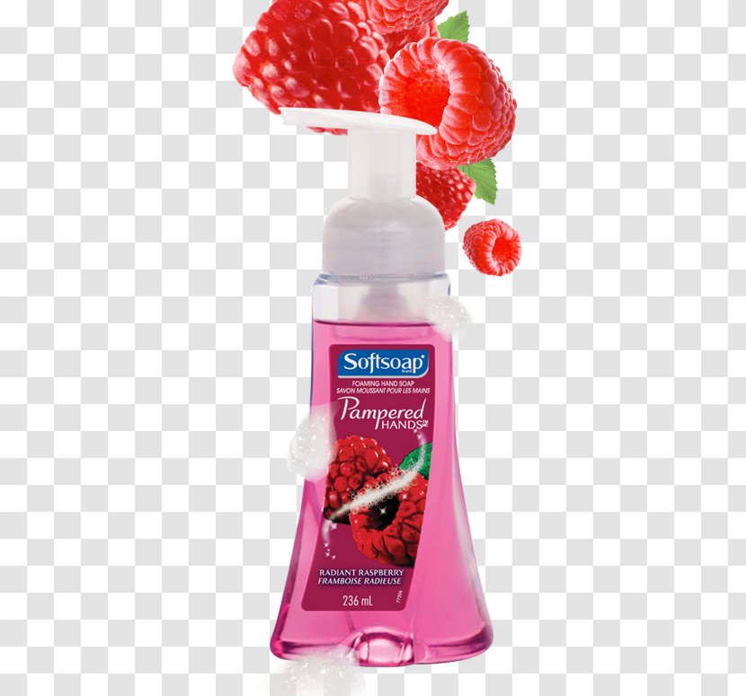 Softsoap Foam Raspberry Fruit Pampered Hands - Soap Transparent PNG