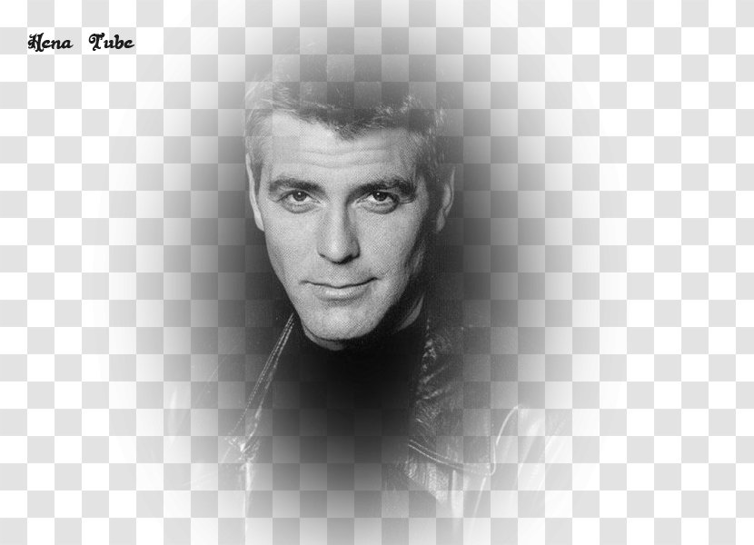 George Clooney Chin Portrait Photography Forehead - Monochrome Transparent PNG