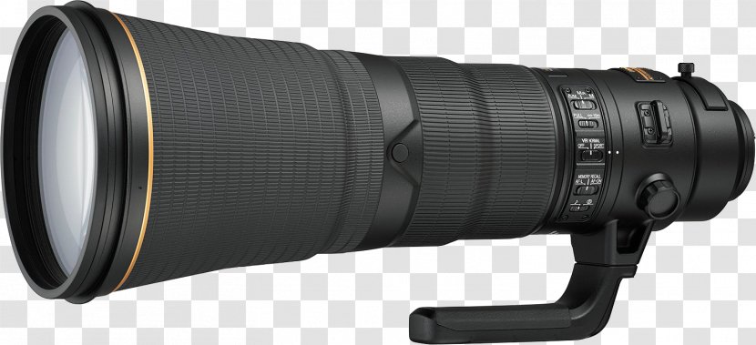 Nikon Nikkor AF-S Telephoto Zoom 600mm F/4.0E FL ED VR DX 35mm F/1.8G Camera Lens 500mm F/4.0 - F40 Transparent PNG