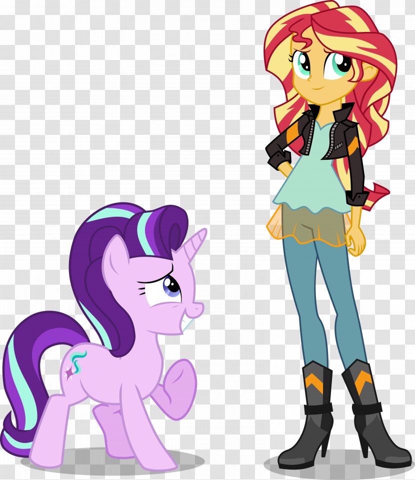 My Little Pony: Equestria Girls Sunset Shimmer Pinkie Pie Applejack - Purple Transparent PNG