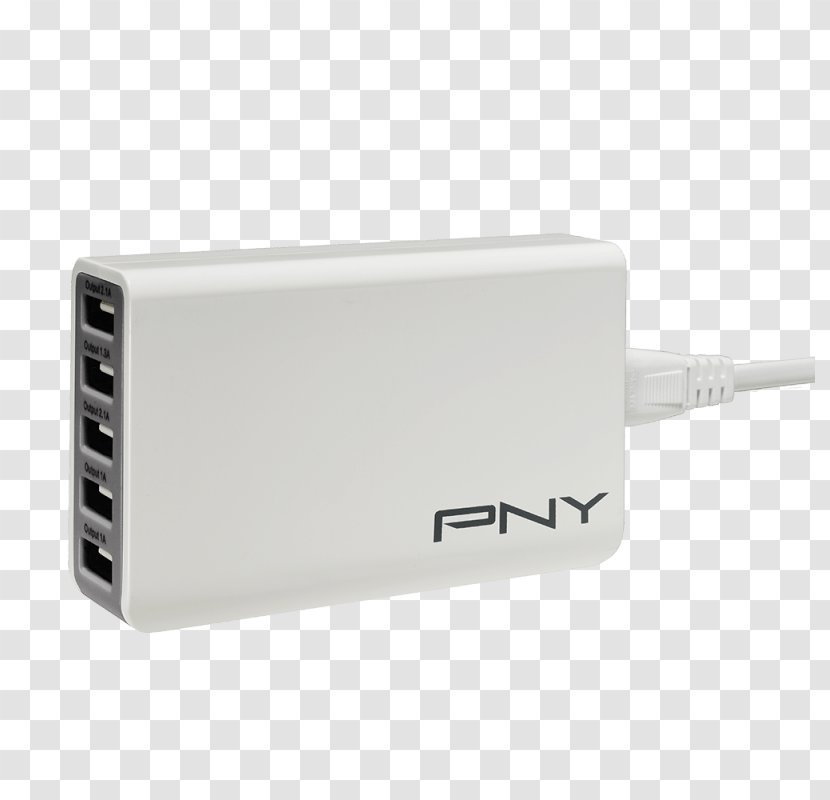 Battery Charger USB Flash Drives PNY Technologies Hub - Adapter - Usb Transparent PNG