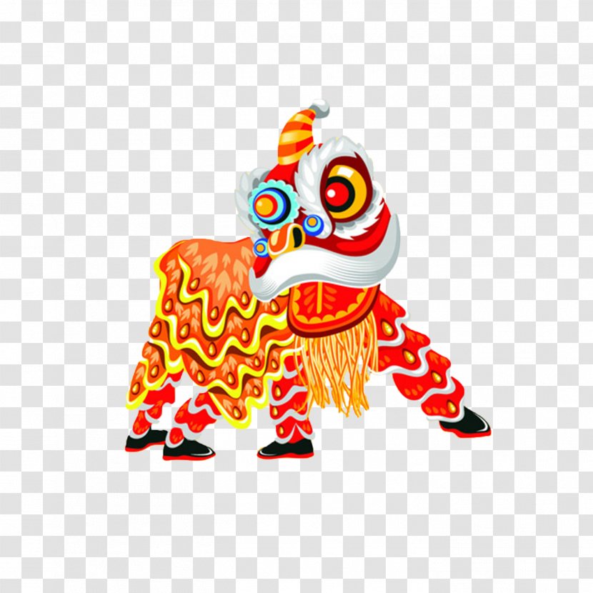 Lion Dance Chinese New Year - Art - Cartoon Transparent PNG