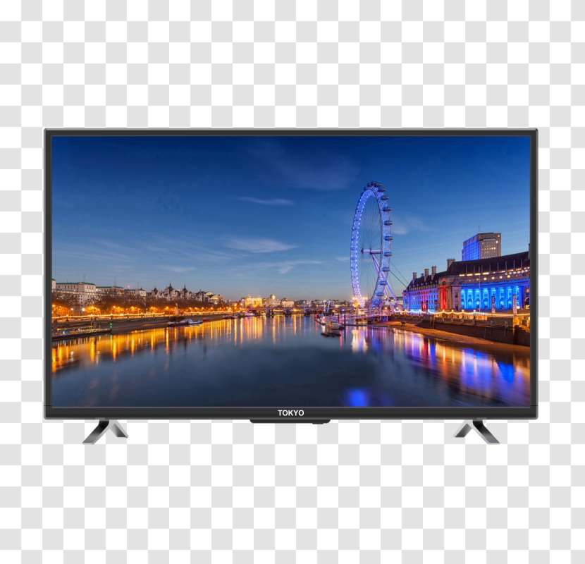 LED-backlit LCD Smart TV 1080p High-definition Television - Flat Panel Display - Tv LED Transparent PNG