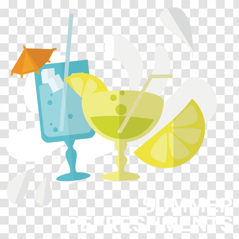 Cocktail Garnish Clip Art - Yellow - Vector Food & Drink Transparent PNG