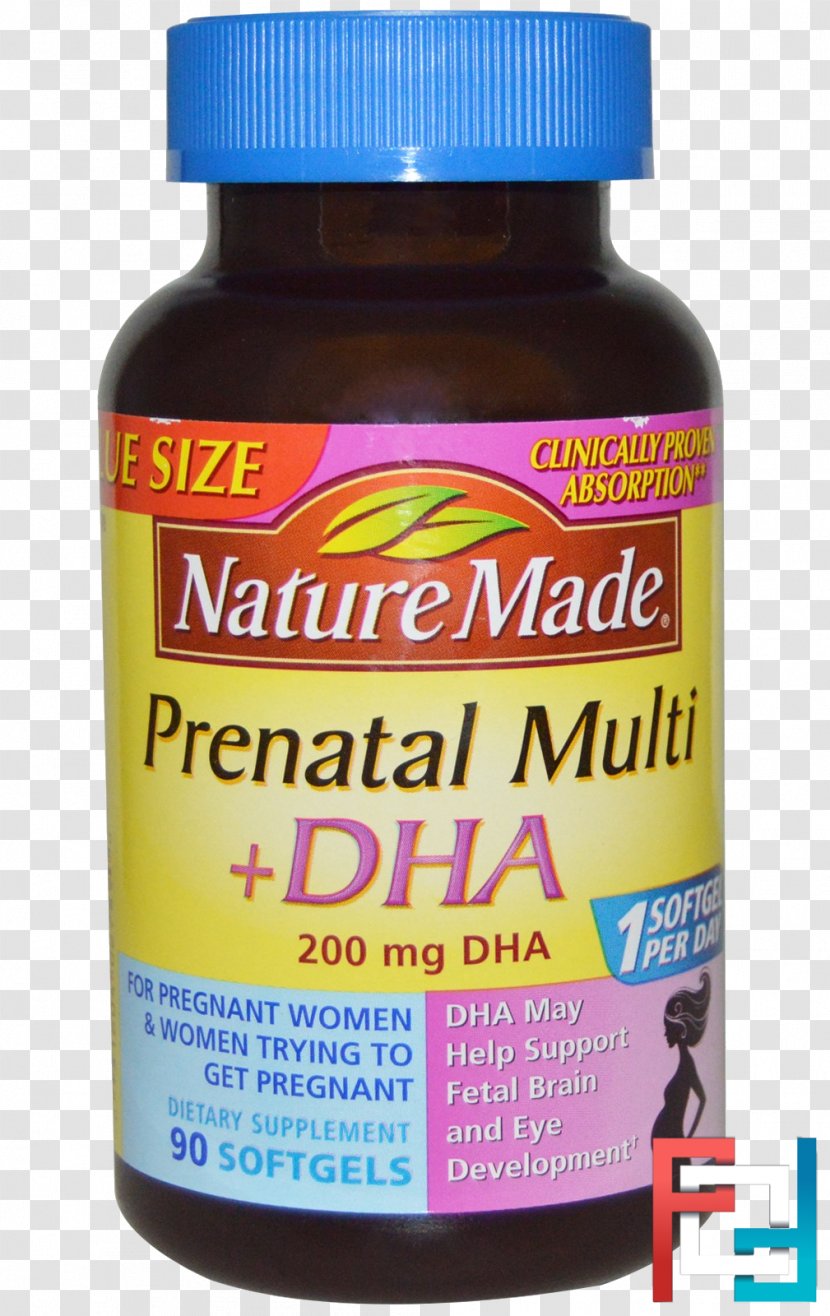 Dietary Supplement Softgel Docosahexaenoic Acid Liquid - Prenatal Vitamins Transparent PNG