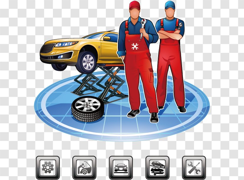 Car Automobile Repair Shop Maintenance, And Operations Motor Vehicle Service - Mechanic - Station Vector Image Transparent PNG