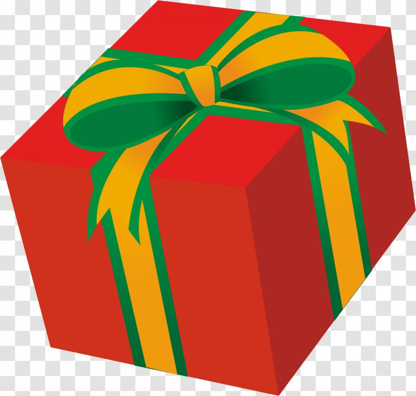 Red Present Box Clipart. - Balloon - Gift Transparent PNG
