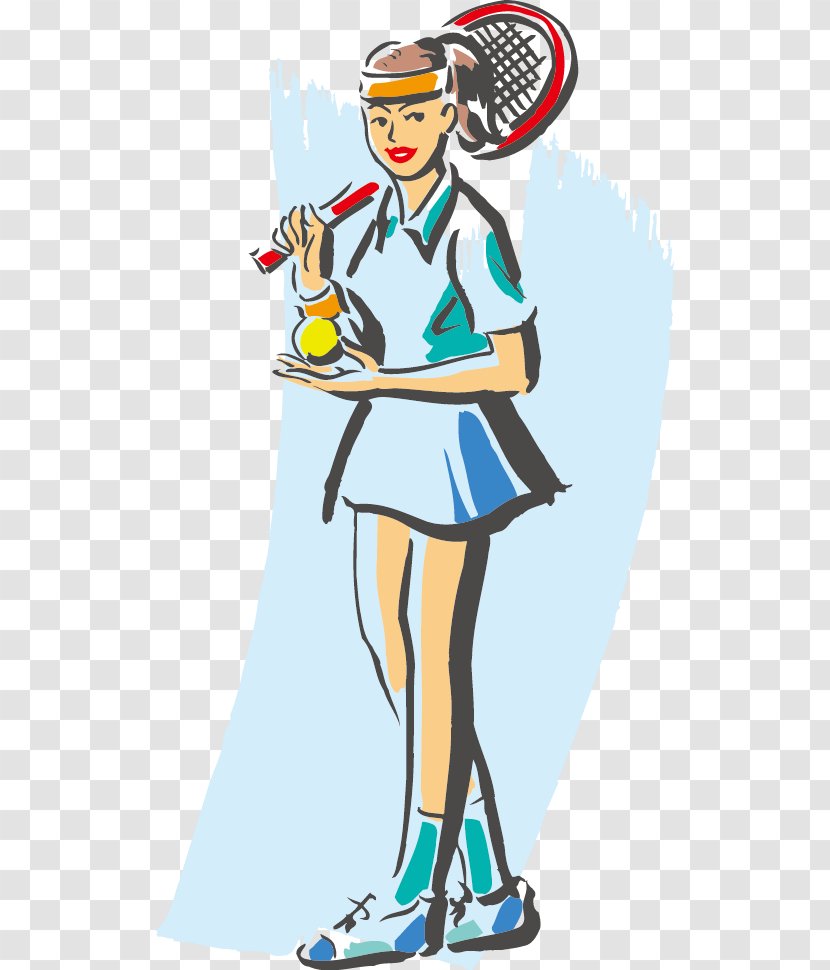 Tennis Racket Icon - Watercolor Transparent PNG