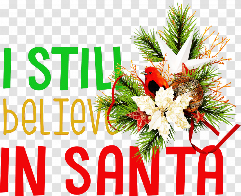 Believe In Santa Santa Christmas Transparent PNG