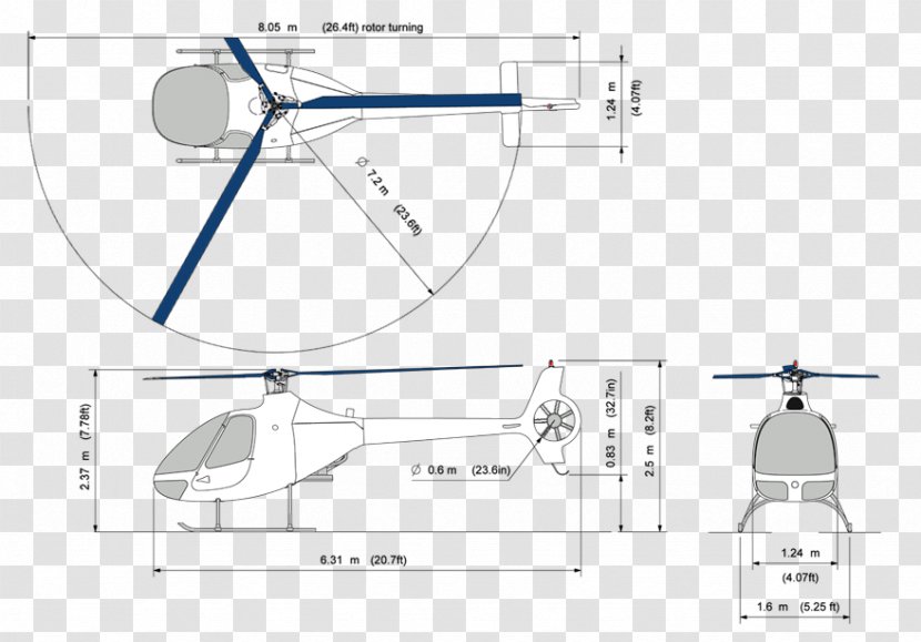 Helicopter Rotor Drawing - Technology Transparent PNG