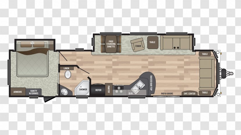 Floor Plan Park Model Caravan Campervans - House - Building Transparent PNG