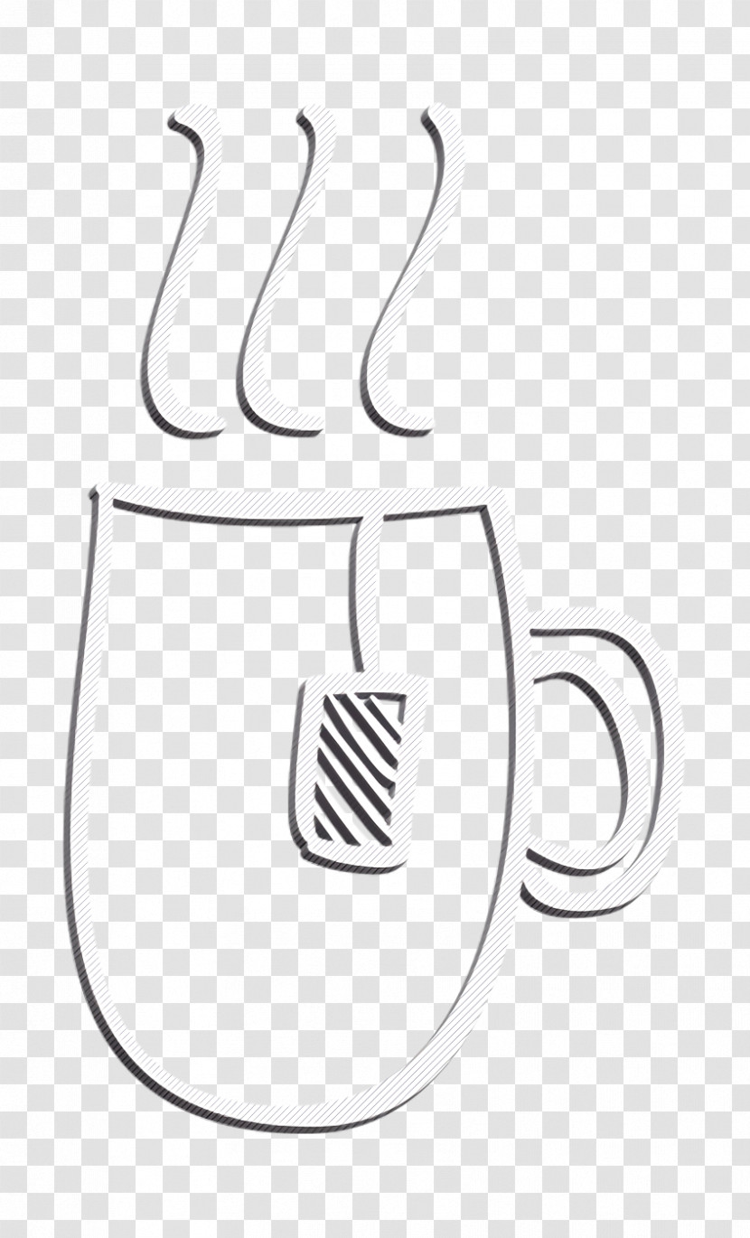Social Media Hand Drawn Icon Hot Tea Cup Hand Drawn Outline Icon Food Icon Transparent PNG