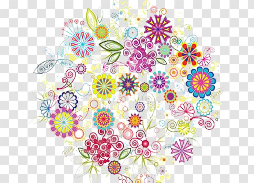 Flower - Area - Even A Ball Of Colorful Flowers Transparent PNG
