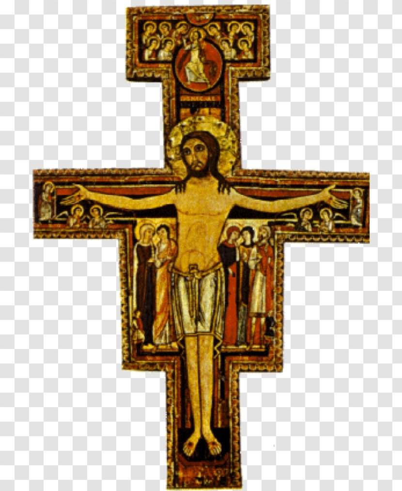 San Damiano, Assisi Damiano Cross Crucifix Franciscan - Jesus - Triumphal Transparent PNG