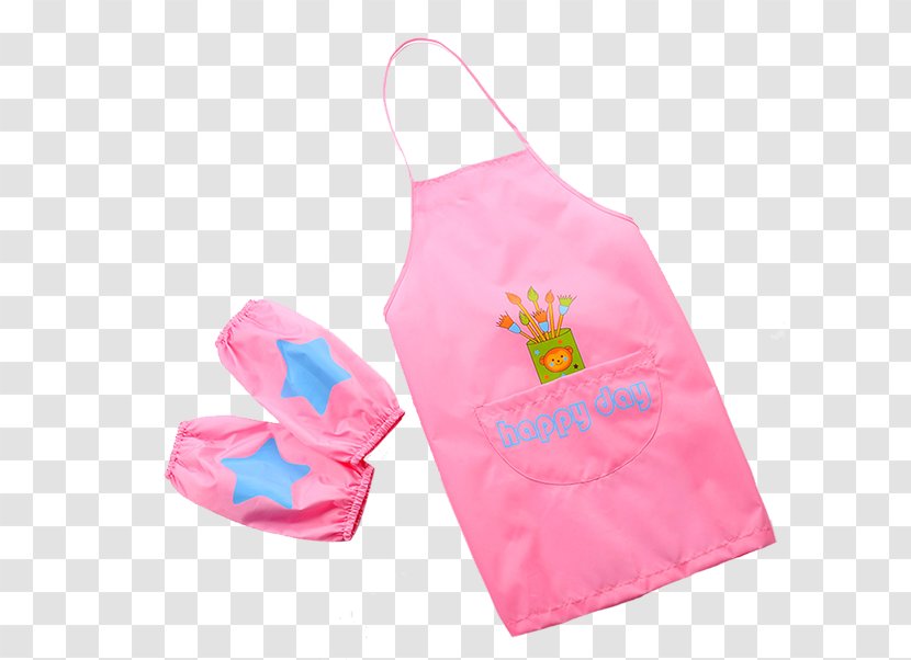 Apron Pink Designer - Antarctic Kids Baby Bibs Aprons Transparent PNG