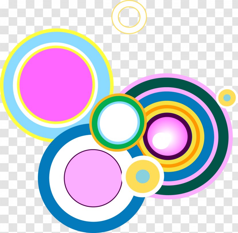 Circle Clip Art - Handcolouring Of Photographs - Hand Colored Circles Pattern Transparent PNG
