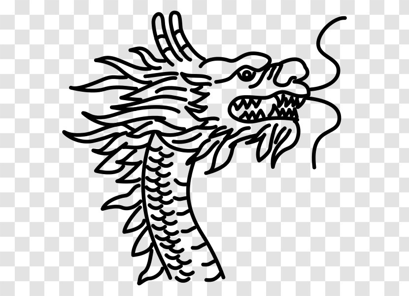 Chinese Dragon China Drawing Qing Dynasty - Wildlife Transparent PNG