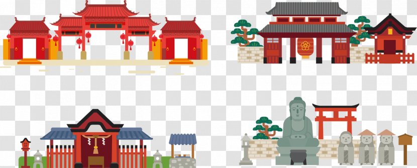 Japan Vector Graphics Royalty-free Clip Art Illustration - Building - Royaltyfree Transparent PNG
