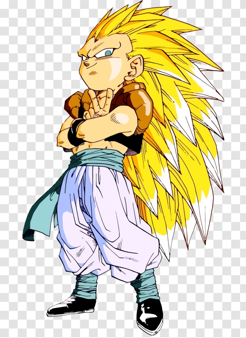 Gotenks Trunks Gohan Goku - Watercolor Transparent PNG