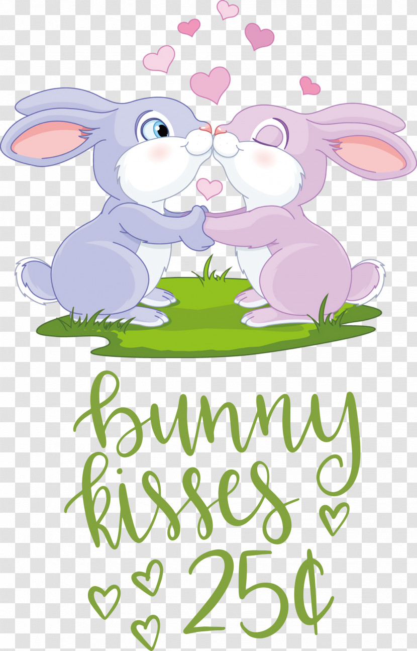 Bunny Kisses Easter Easter Day Transparent PNG