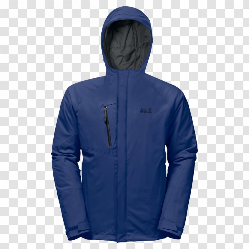 Jacket Jack Wolfskin Clothing Royal Blue - Hoodie Transparent PNG