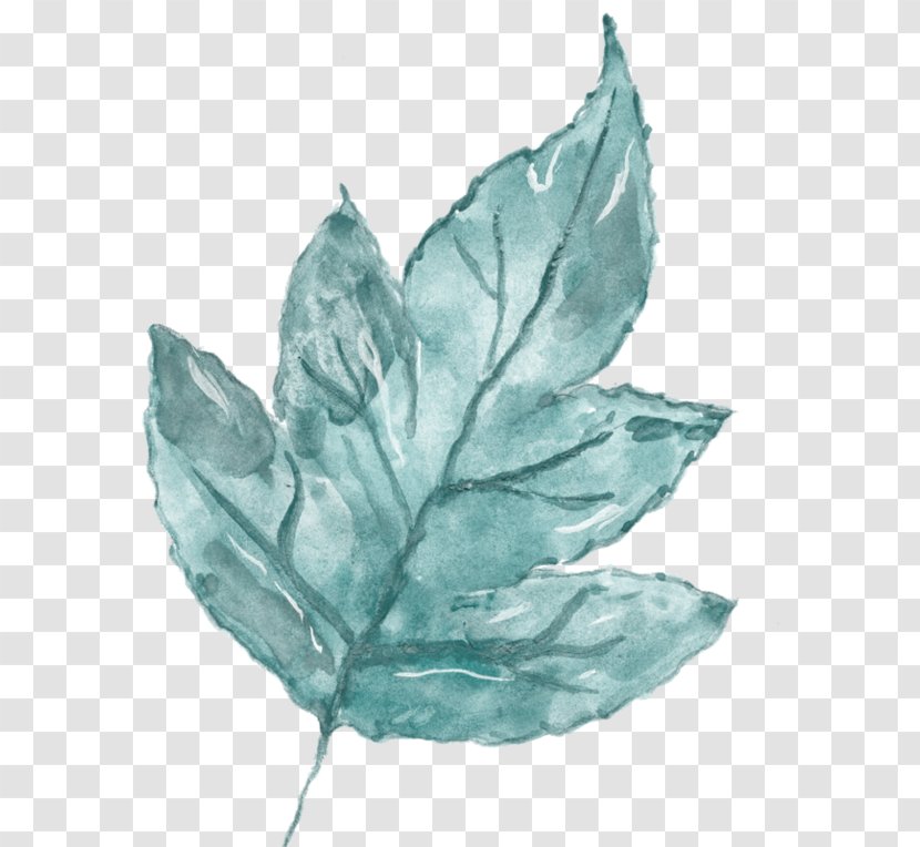 Watercolor Painting Leaf - Pigment Transparent PNG