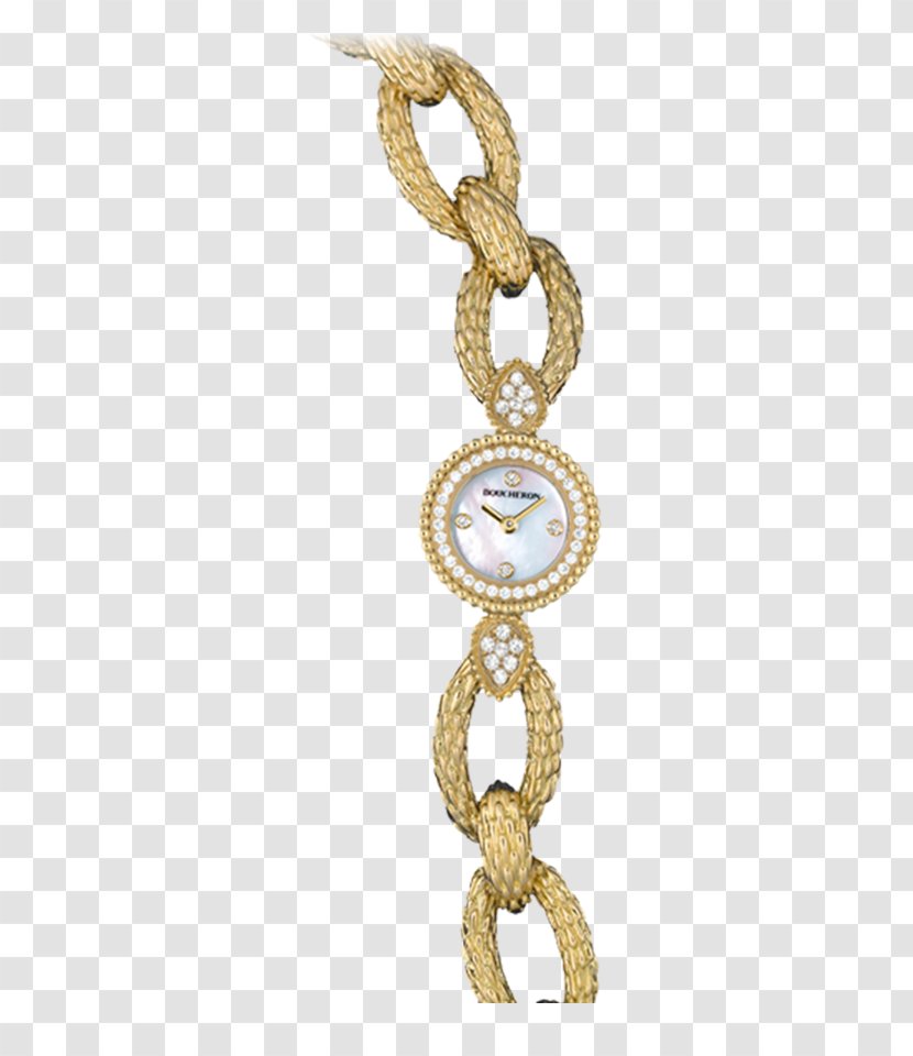 Boucheron Necklace Watch Clock Jewellery - Luxury - Water Resistant Mark Transparent PNG