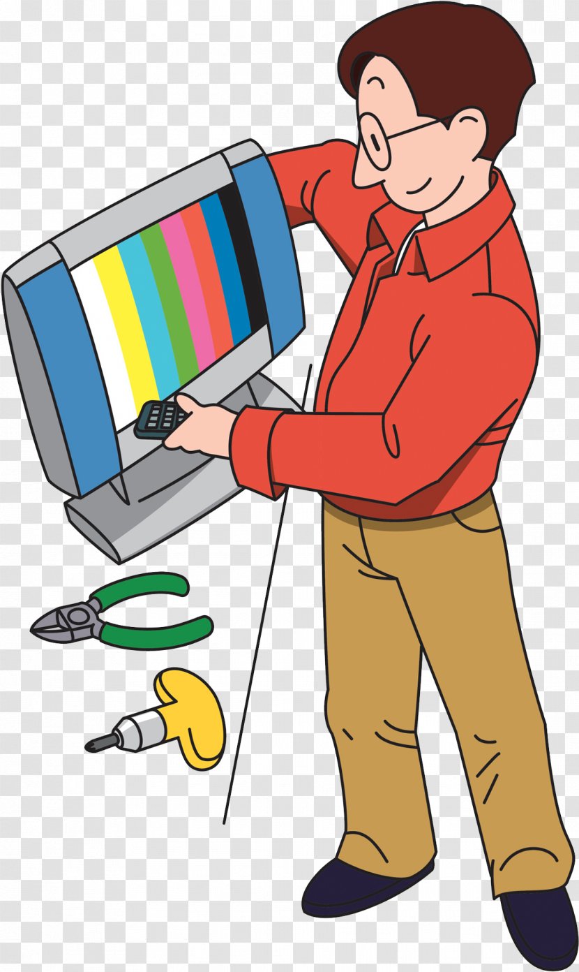 Television Royalty-free Clip Art - Video - Repair The TV Transparent PNG