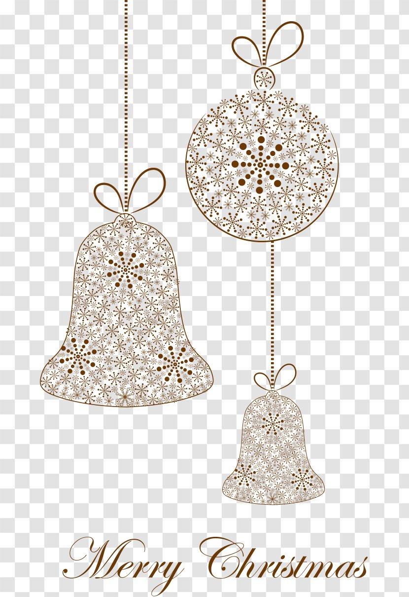 Christmas Ornament Silhouette Snowflake - Jewellery - Bells Transparent PNG
