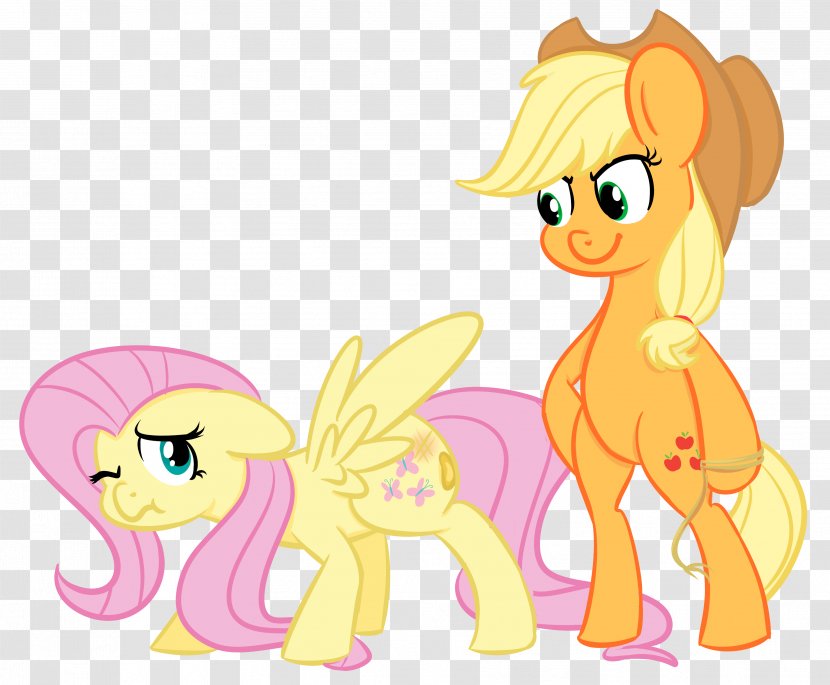 Pony Applejack Fluttershy Horse Spanking - Silhouette Transparent PNG