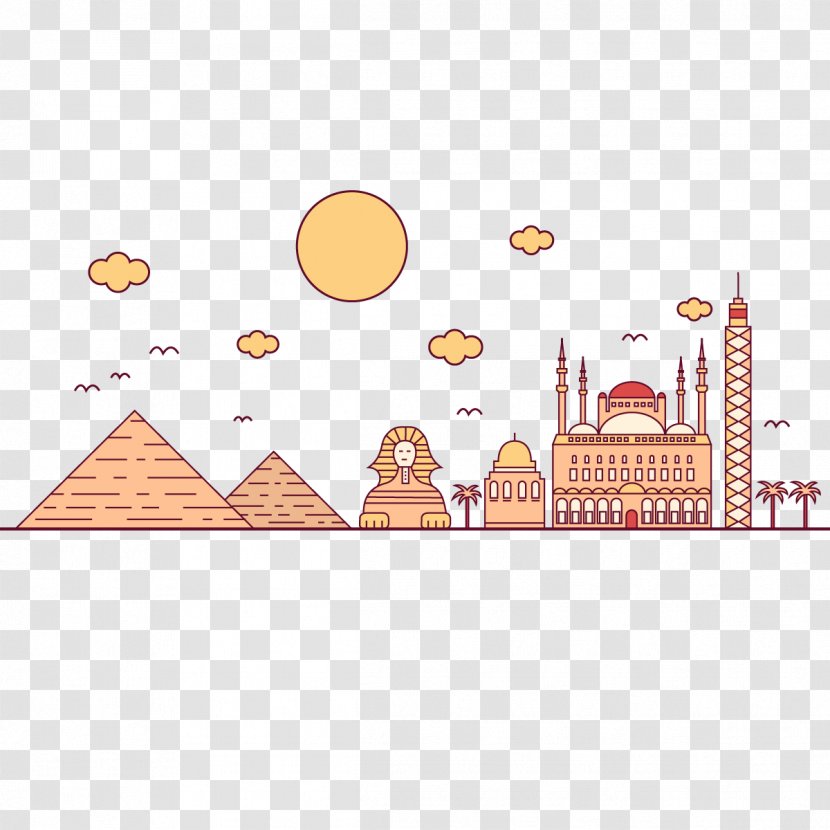 Cairo Egyptian Pyramids Euclidean Vector Ancient Egypt Icon Transparent PNG