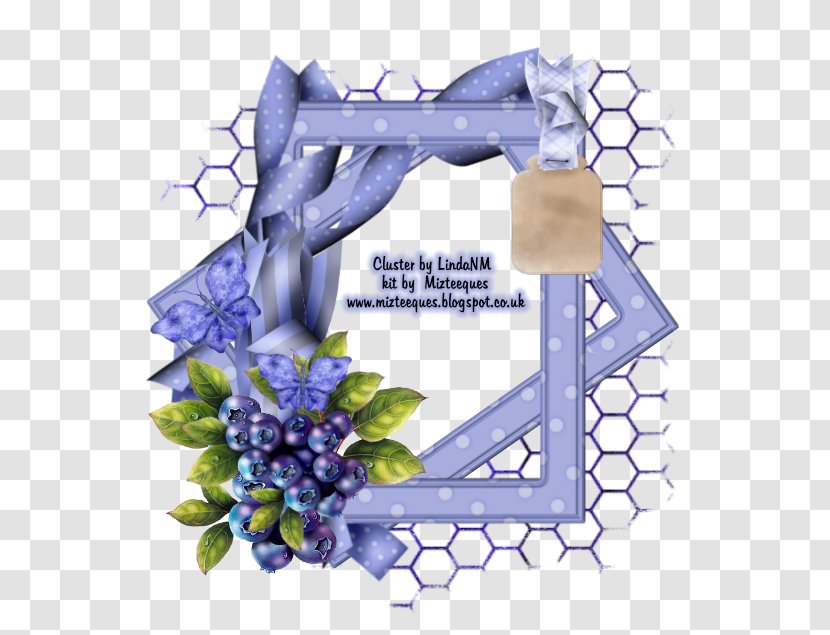 Picture Frames Groupie Floral Design Wall - Cornales - Blueberry Frame Transparent PNG