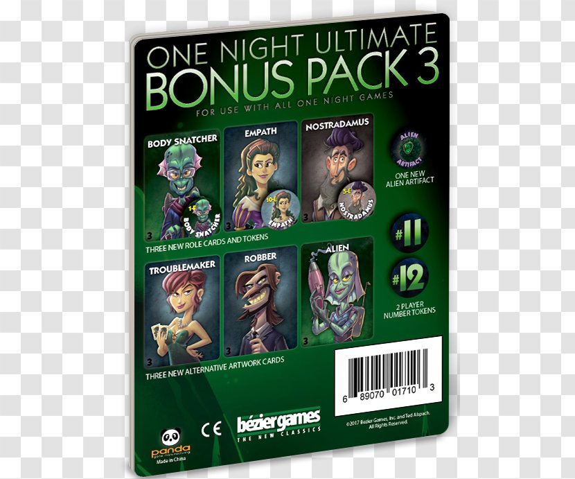 Bezier Games One Night Ultimate Werewolf Bézier Expansion Pack - Vampire - Game Transparent PNG