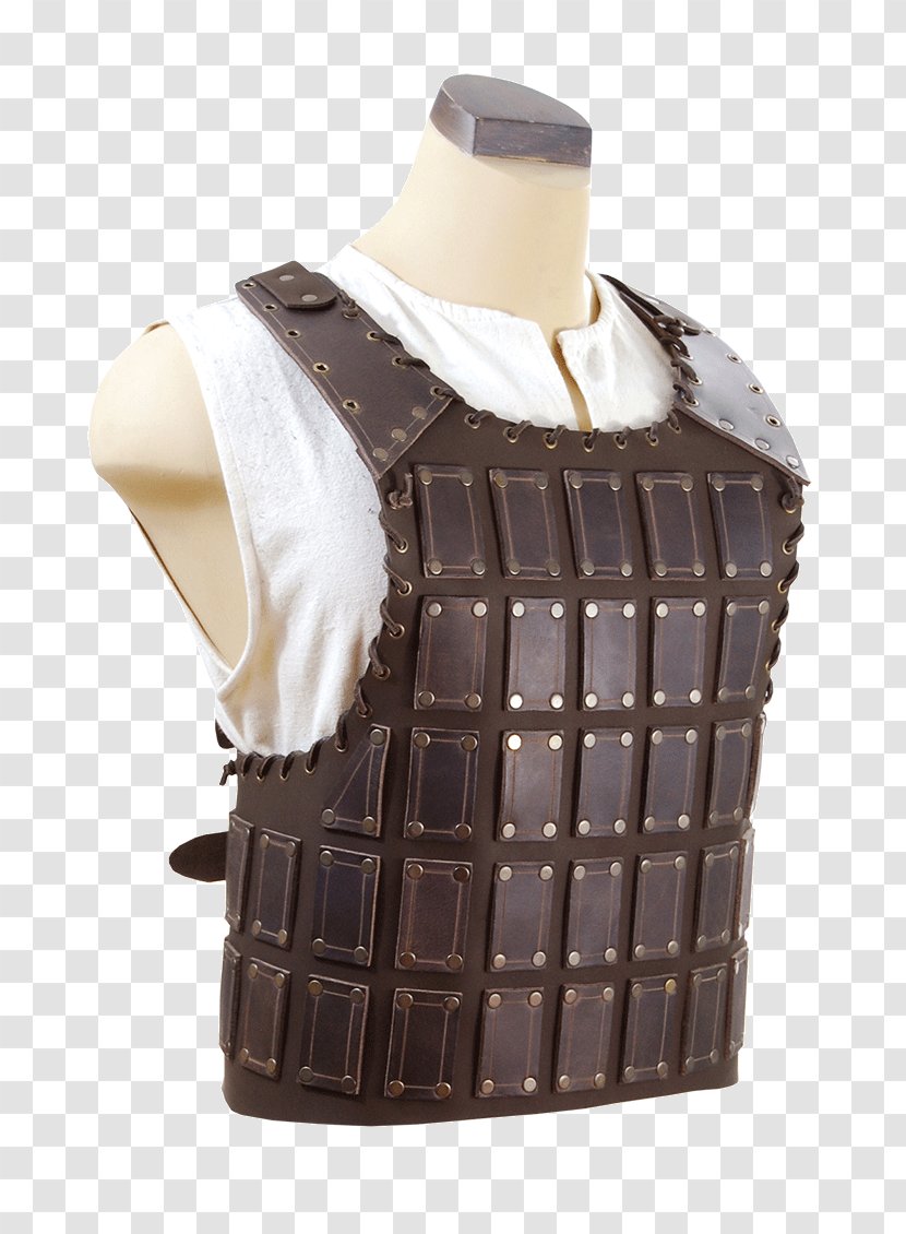 Gilets Brown Breastplate Armour - Bohemond I Of Antioch - Medium Length Denim Skirt Transparent PNG