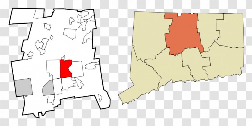 Hartford WVIT Japanese Wikipedia Map - County Transparent PNG