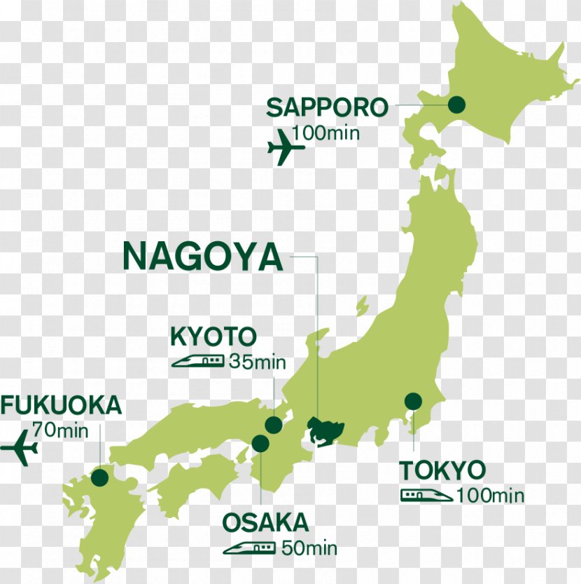 Prefectures Of Japan Map Transparent PNG