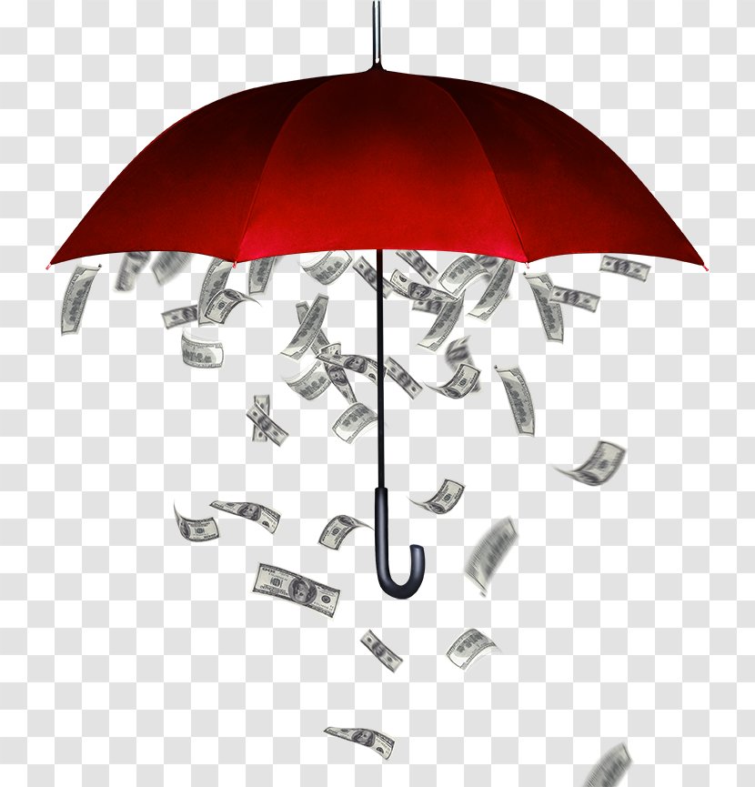 Money Banknote Icon - Gratis - Red Umbrella And Banknotes Transparent PNG
