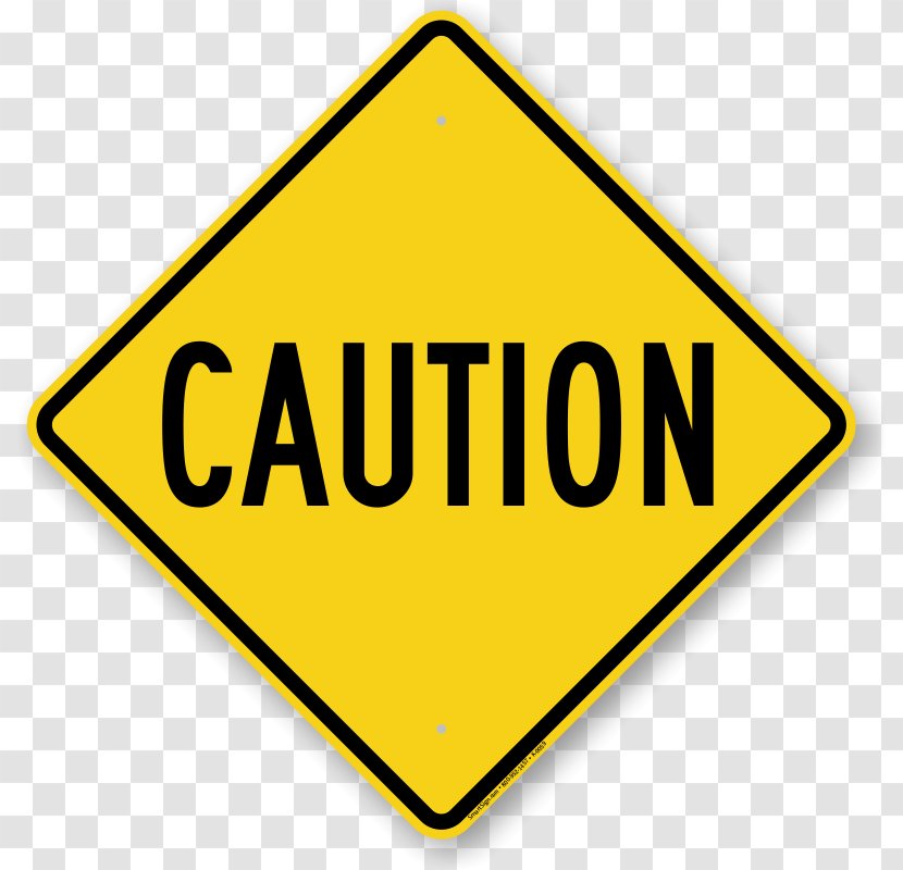 Warning Sign Traffic Safety Hazard - Caution Line Transparent PNG